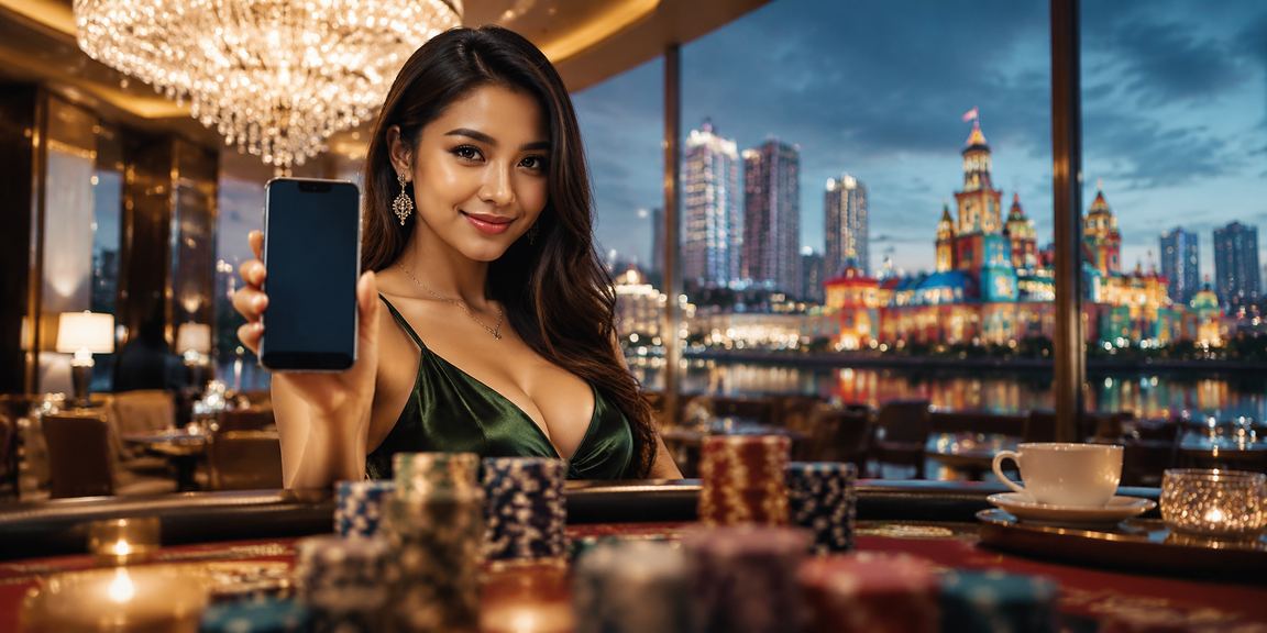 pengguna Malaysia menyemak odds perlawanan melalui telefon pintar