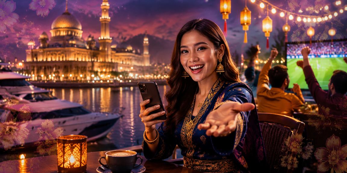 pemain menikmati permainan slot ns70 melalui telefon pintar di Putrajaya